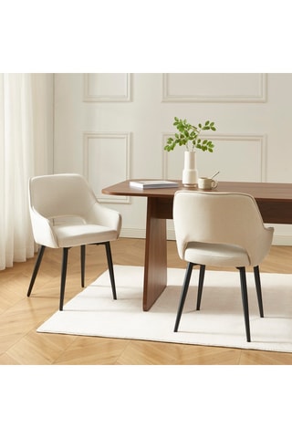 2 fauteuils Unni - Beige - En polyester