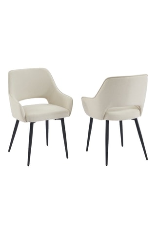 2 fauteuils Unni - Beige - En polyester