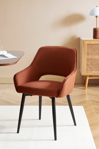 2 fauteuils Unni - Rouge brique - En polyester