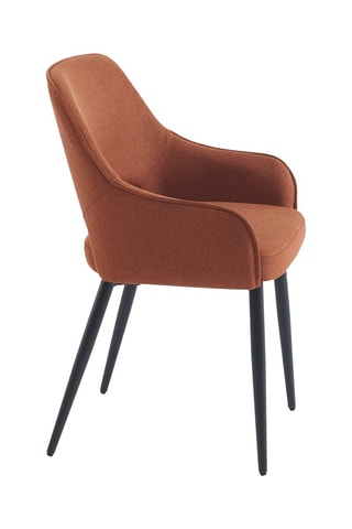 2 fauteuils Unni - Rouge brique - En polyester