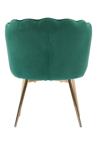 Fauteuil Callista - Vert - En tissu velours