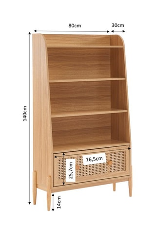 Bibliothèque Pablo - 80 x 140 x 30 cm