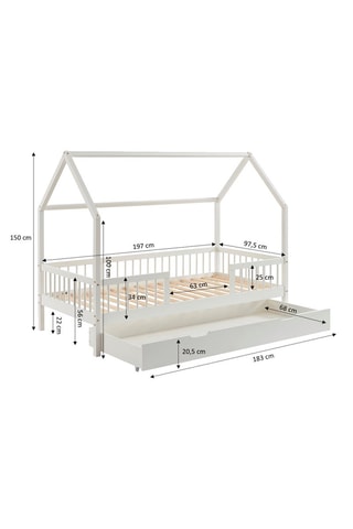 Lit-cabane Tiny - Blanc