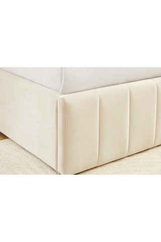 Lit-coffre avec sommier en bois Simi - Couchage 140 x 190 cm