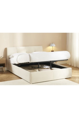 Lit-coffre avec sommier en bois Seguro - Couchage 140 x 190 cm