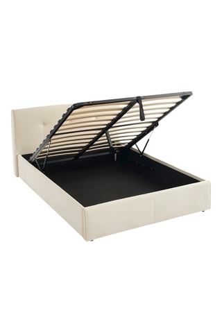 Lit-coffre avec sommier en bois Seguro - Couchage 140 x 190 cm