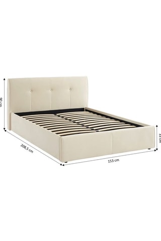 Lit-coffre avec sommier en bois Seguro - Couchage 140 x 190 cm