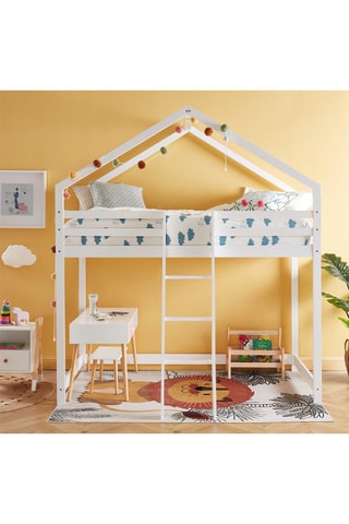 Lit mezzanine enfant Tini - Blanc