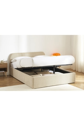 Lit-coffre avec sommier en bois Gela - Couchage 140 x 190 cm