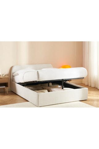 Lit-coffre avec sommier en bois Gela - Couchage 140 x 190 cm