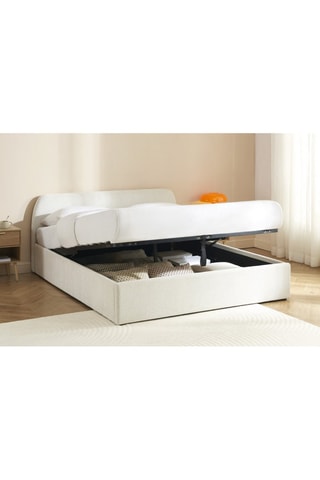 Lit-coffre avec sommier en bois Gela - Couchage 160 x 190 cm