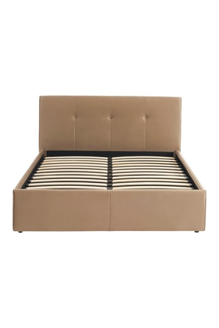 Lit-coffre avec sommier en bois Seguro - Couchage 140 x 190 cm