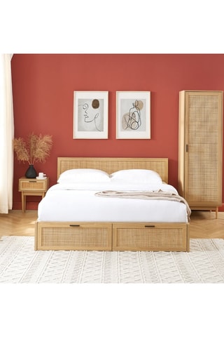 Lit double à tiroirs Amana - Couchage 140 x 190 cm