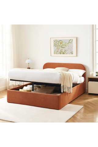 Lit-coffre avec sommier Moka - Couchage 140 x 190 cm