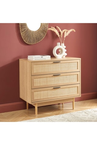 Commode 3 tiroirs Amana - 80 x 75 x 39,5 cm