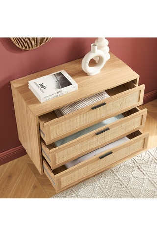 Commode 3 tiroirs Amana - 80 x 75 x 39,5 cm