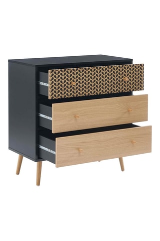 Commode 3 tiroirs Capucine - 78 x 80 x 40 cm