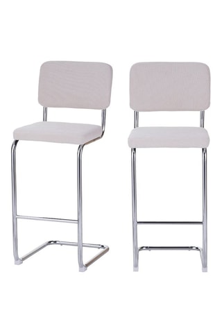 2 tabourets de bar Jack - Beige
