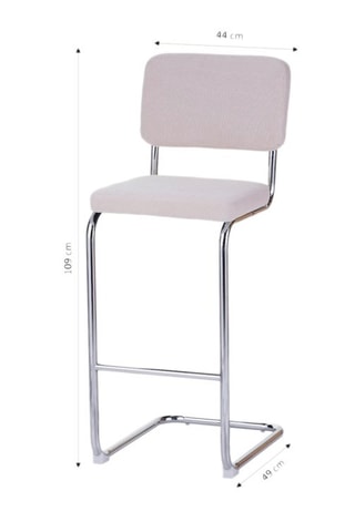 2 tabourets de bar Jack - Beige