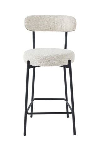 2 chaises de bar Noa - Blanc