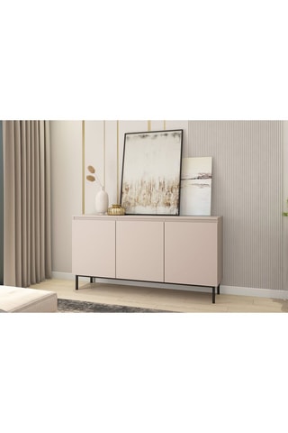 Buffet 3 portes Arni - Beige - 150 x 78 x 40 cm