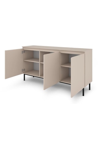 Buffet 3 portes Arni - Beige - 150 x 78 x 40 cm
