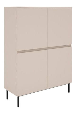 Buffet 4 portes Arni - Beige - 100 x 135,5 x 40 cm