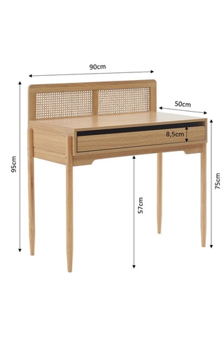 Bureau 1 tiroir Pablo - 90 x 95 x 50 cm