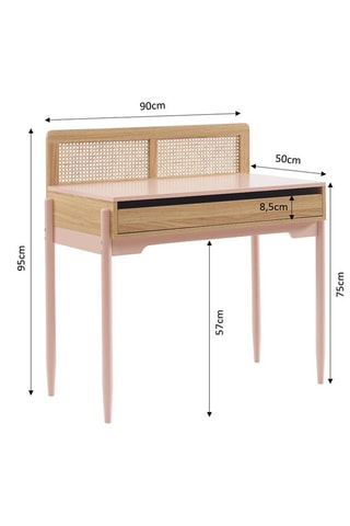 Bureau 1 tiroir Pablo - 90 x 95 x 50 cm