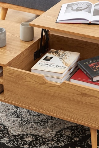 Table basse avec plateau relevable Florence - 96 x 44 x 50 cm