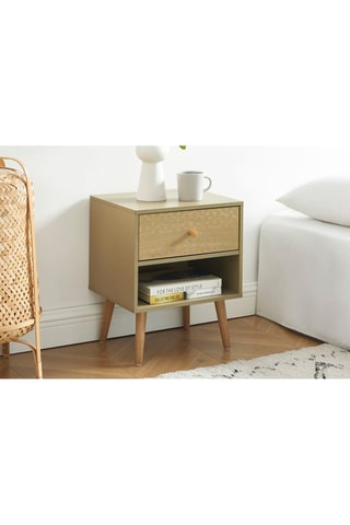 Table de chevet 1 tiroir Capucine - 40 x 49 x 33 cm