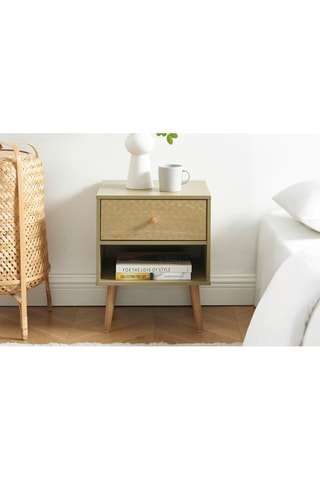 Table de chevet 1 tiroir Capucine - 40 x 49 x 33 cm