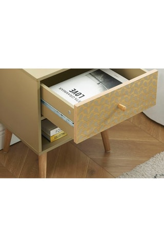 Table de chevet 1 tiroir Capucine - 40 x 49 x 33 cm