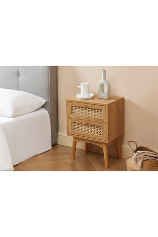 Table de chevet 2 tiroirs Ines - 40 x 53,5 x 30 cm