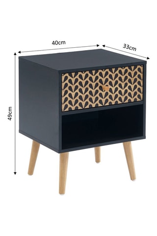 Table de chevet 1 tiroir Capucine - 40 x 49 x 33 cm