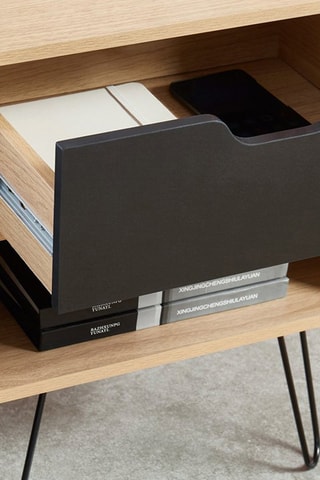 2 tables de chevet 1 tiroir et 1 niche Duo - 40 x 50 x 34 cm