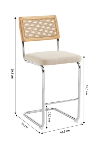 2 Tabourets Ella - 99,5 x 44,5 x 51 cm
