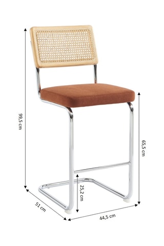 2 Tabourets Ella - 99,5 x 51 x 44,5 cm