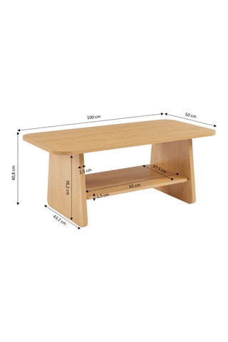 Table basse Lango - 100 x 50 x 40,8 cm