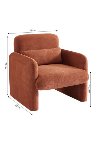 Fauteuil Oma - Terracotta