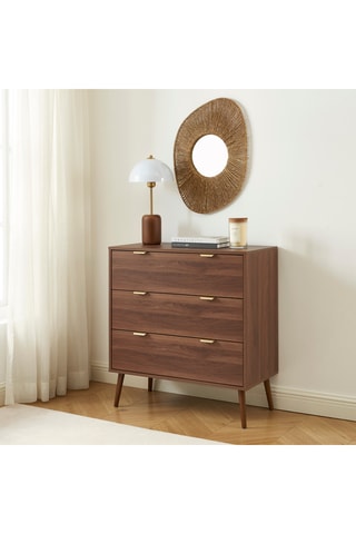 Commode 3 tiroirs Jeanne - 85 x 80 x 39,5 cm