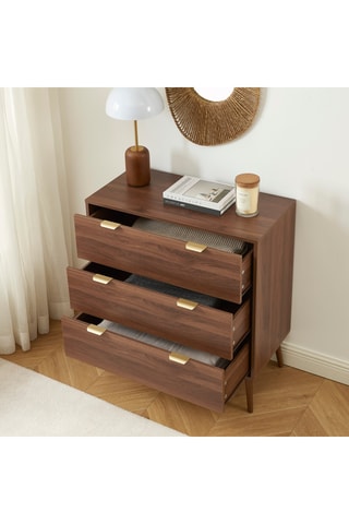 Commode 3 tiroirs Jeanne - 85 x 80 x 39,5 cm