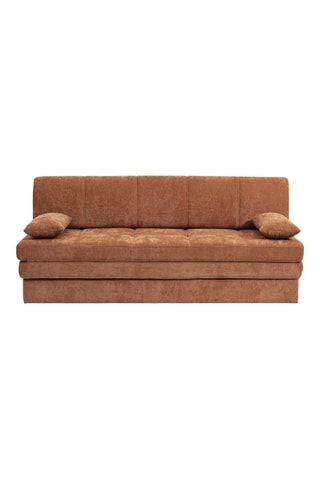 Banquette convertible Luma - Terracota - 3 places - Revêtement en tissu