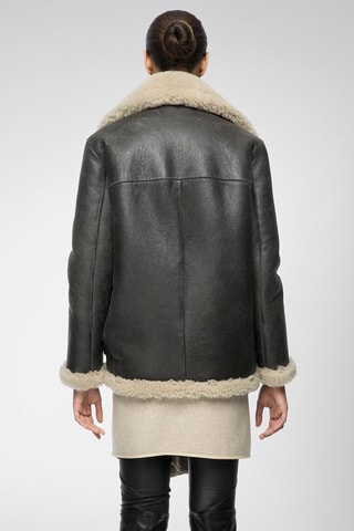 Casaco em lã de carneiro - Antracite