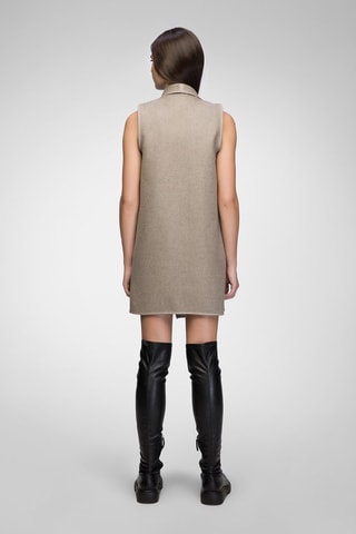 Colete em lã - Cinzento-pérola