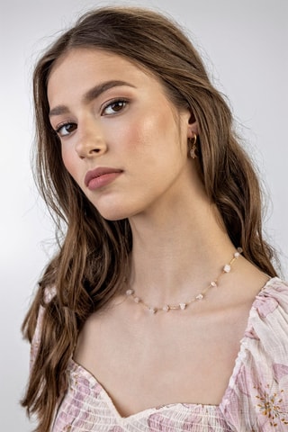 Creolen - Roze en goudkleurig - Emily Westwood