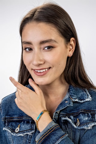 Schakelarmband Sophia - Ion Doublé Geel