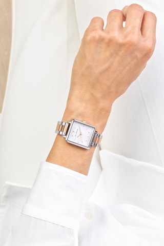 Quartz Horloge van Staal - Zilverkleurig en Roségoudkleurig - Victoria Walls