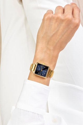 Stalen Quartz Horloge- Goudkleurig - Victoria Walls