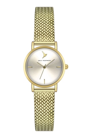 Stalen Quartz Horloge - Goudkleurig en Zilverkleurig - Emily Westwood